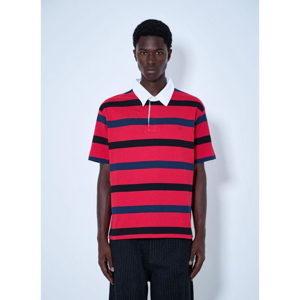 Prada Men Short-Sleeved Cotton Polo Shirt